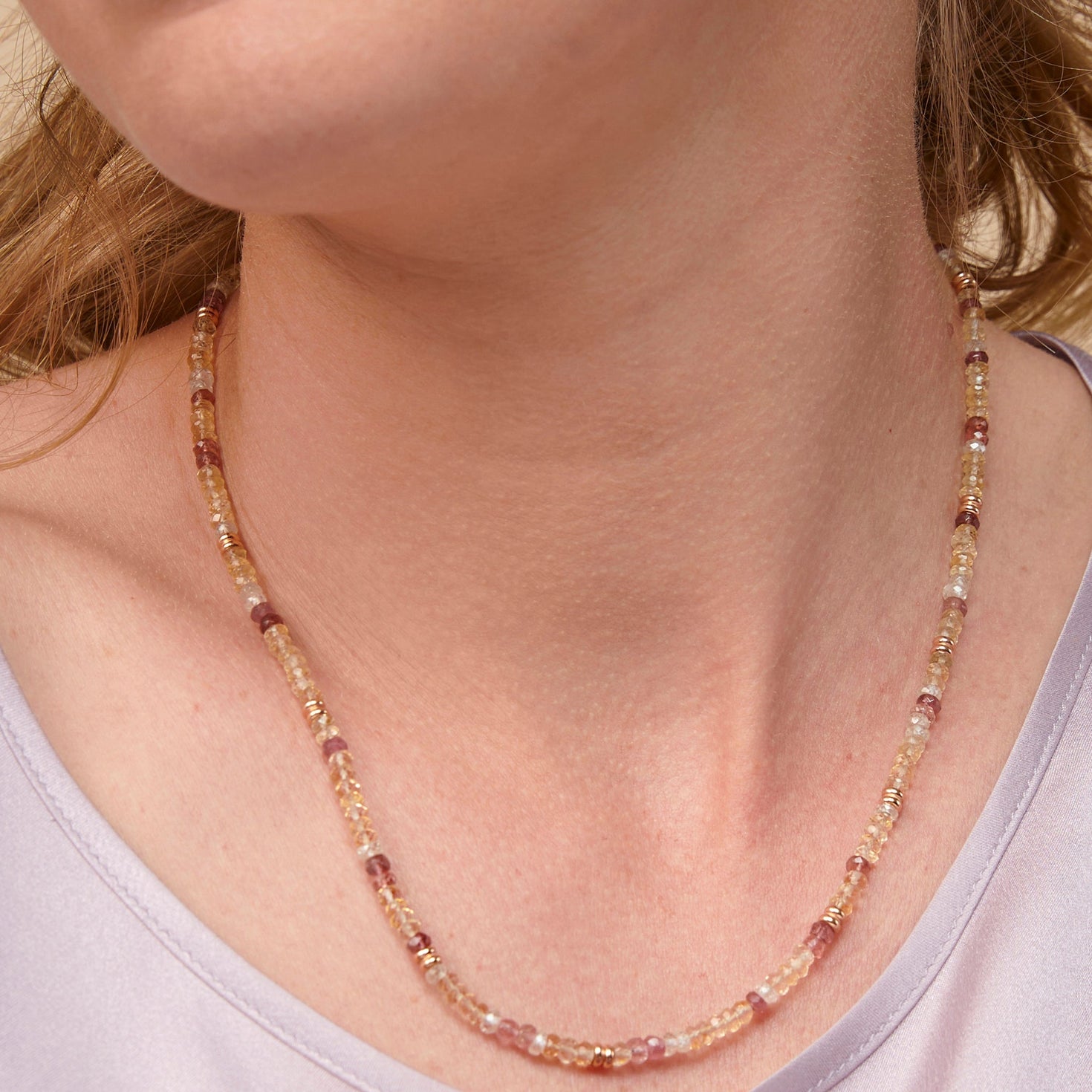 Edelstenen collier