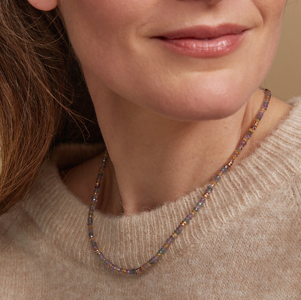 Edelstenen collier