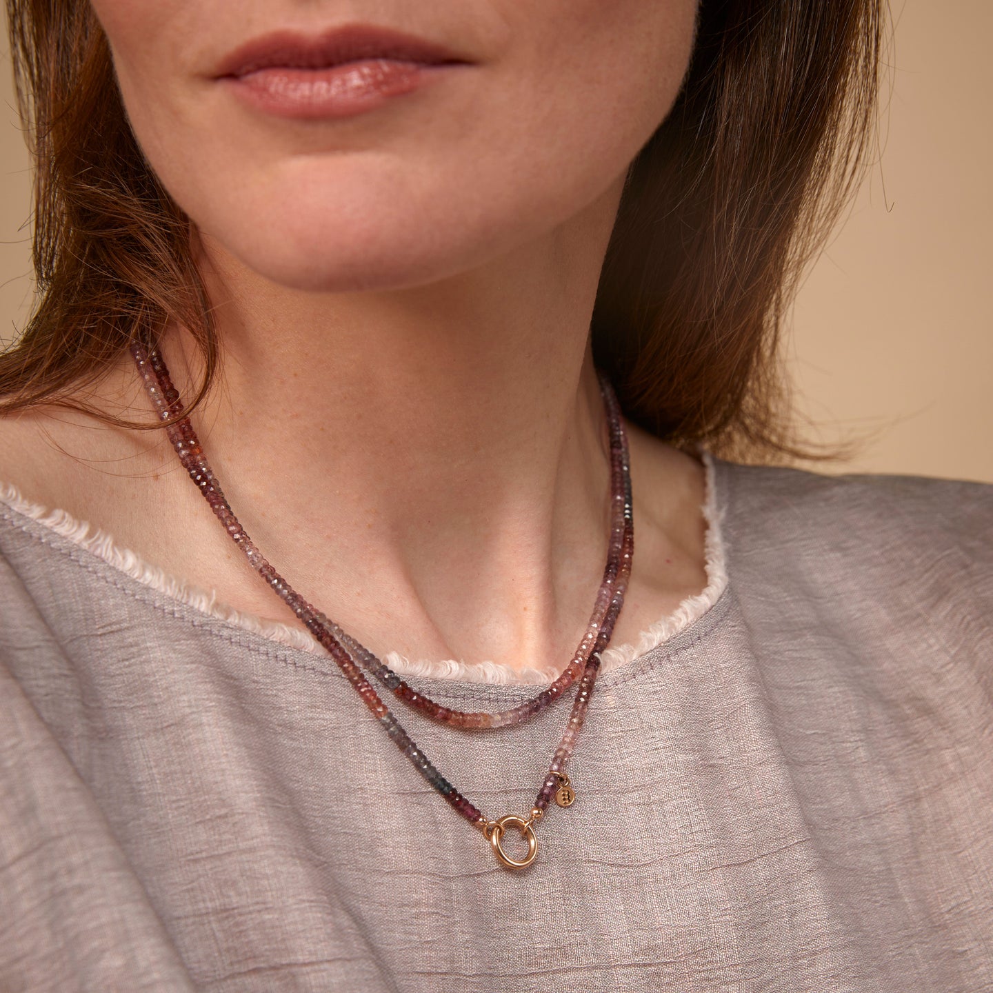 Edelstenen collier