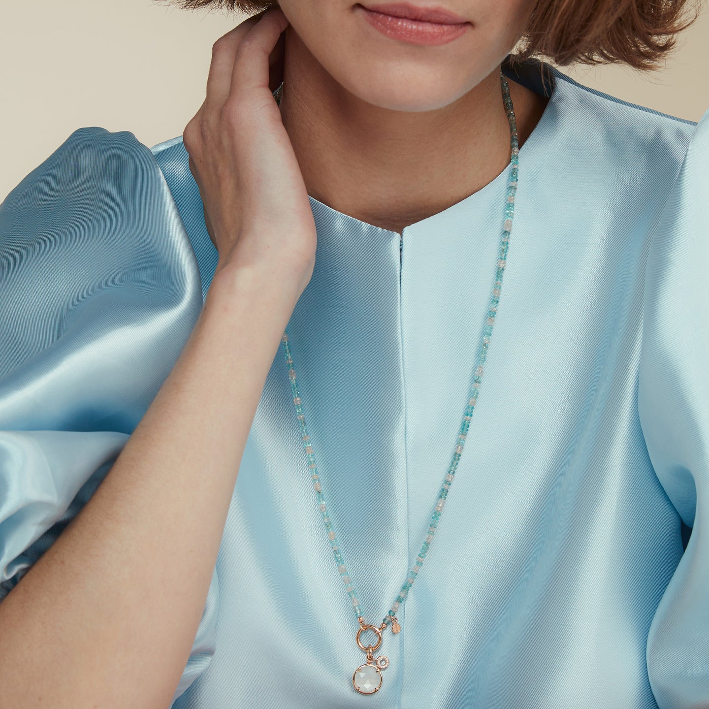 Mira Mira hanger & edelstenen collier