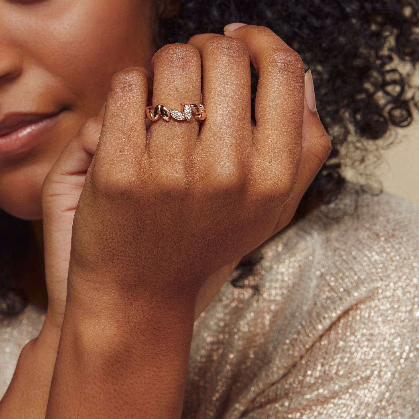 Poppy Petal ring